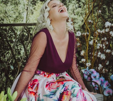 Sinestezic | Garden of Dreams collection | Romanian fashion designer | Floral print evening dresses | Personalized evening dresses | Unique evening dresses | Maxi evening dresses