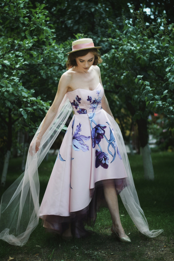 Floral print cocktail dress | Sinestezic | #SinestezicQueens
