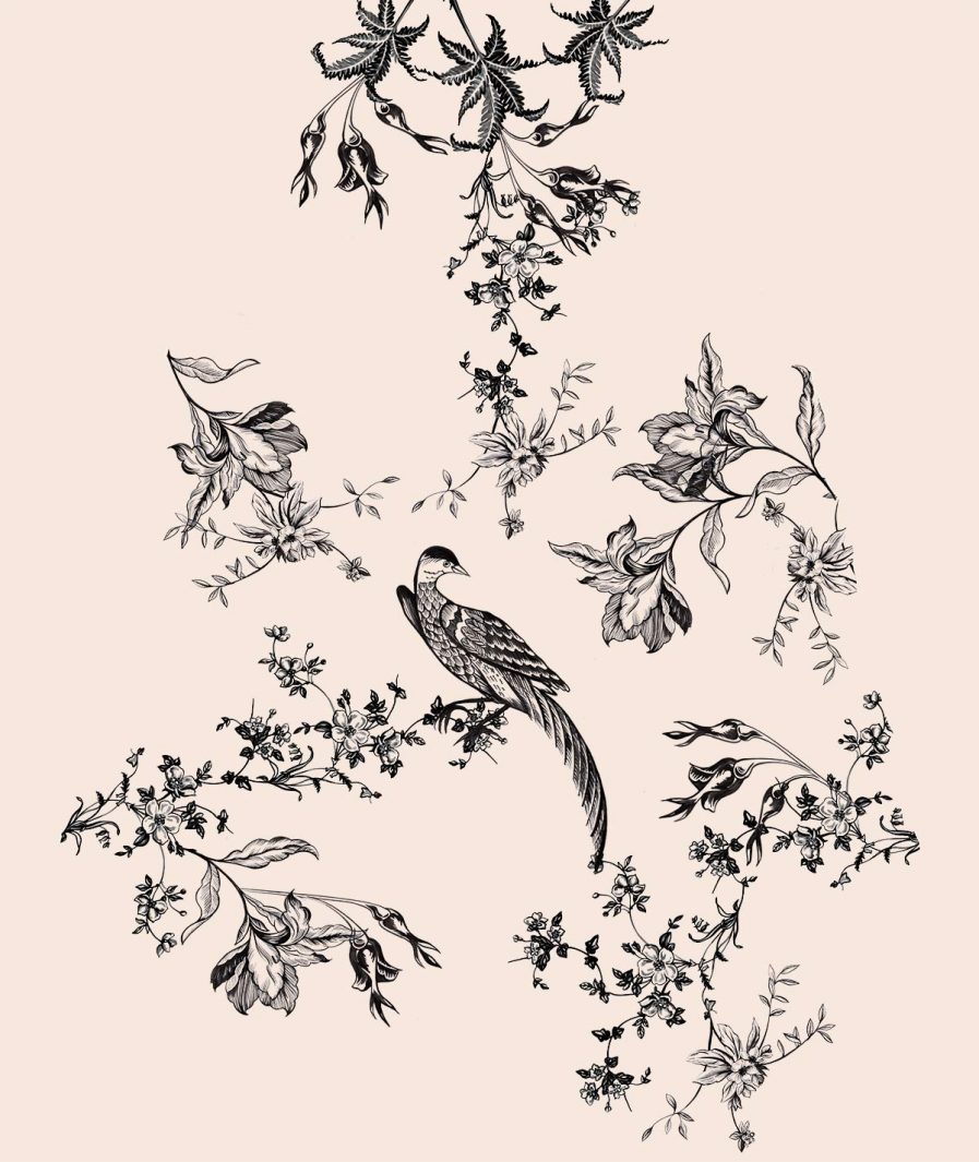 Sinestezic floral print for Night Dream maxi evening dress